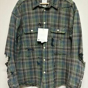 44 visvim LUMBER SHIRT L/S CRASH (INDIGO CK) 3 GREENの画像1