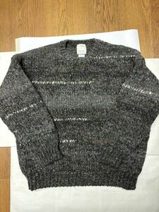 12 visvim AMPLUS CREW L/S GRADIENT HAND-KNIT 2 CHARCOAL