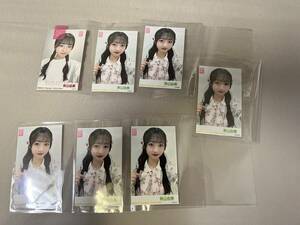 新品●AKB48 ピンポン玉チャレンジ　輪投げ　生写真　秋山由奈　7枚セット　