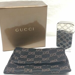 【火花確認・清掃済】GUCCI グッチ ガスライター 箱・布袋付の画像1