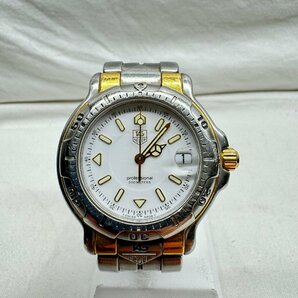 【時計】TAGHeuer タグホイヤー 6000シリーズ プロフェッショナル WH1251-K1 SS×ゴールドカラー 白文字盤 腕時計の画像1