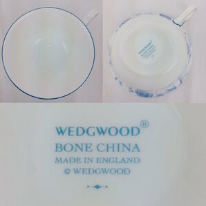 WEDGWOOOD ティーセット ブループラム カップ＆ソーサー(2客)・ポット ブルー ウェッジウッド BULE PRUMの画像5