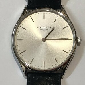 【稼働品】LONGINES ロンジン L4.758.4 クオーツ 腕時計 二針 箱有り 中古品 ケースサイズ35㎜×35㎜×5㎜ ベルト長さ最短約16㎝最長約20㎝の画像5