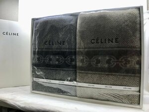 CELINE Celine wool blanket 2 point set breaking the seal ending * unused present condition goods box equipped storage goods size not yet measurement 