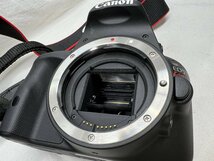 キヤノン CANON EOS Kiss X7 デジタル一眼レフカメラ レンズ EFS55-250ｍｍ/18-55ｍｍ 動作未確認 バッテリー充電器なし 中古 バッグ付き_画像10