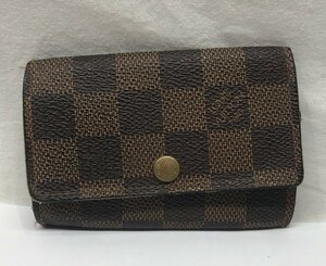 LOUIS　VUITTON　ルイヴィトン　ダミエ　ミュルティクレ6　6連キーケース　N62630　よごれ傷ほつれ黒ずみメッキ剥がれあり　本体のみ