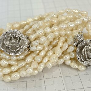 アコヤ本真珠 ケシ baby pearl ベビーパール accessory アクセサリー necklace 5連ネックレス jewelry parts ブレスレット 52.2g 4-3の画像6
