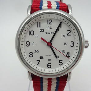 ☆可動品☆ #26235 TIMEX/タイメックス INDIGLO/インディグロ クオーツ 布ベルト 可動品の画像2