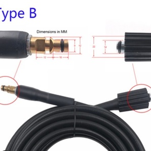 10m ケルヒャー 互換 延長 高圧ホース 高圧洗浄機 ホース K2 K3 K4 K5 新品・未使用 社外品の画像2