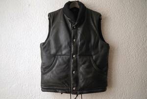 22AW BONFIRE VEST ゴートレザーダウンベスト / OPUS JAPAN(オーパスジャパン)