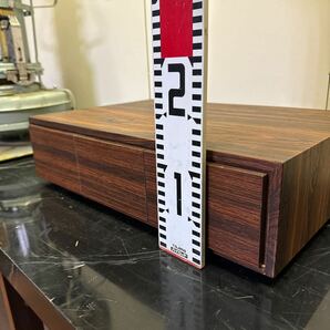 TEAC/ティアック カセットテープケース カセットテープ収納ケース 引き出し木製 キャビネット 昭和レトロの画像8