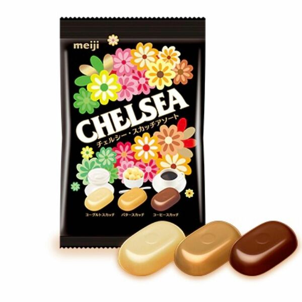 meiji チェルシー　スカッチアソート　1袋　CHELSEA ヨーグルトスカッチ　バタースカッチ　コーヒースカッチ