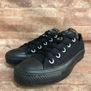 CONVERSE コンバース ALL STAR オールスター ローカット スニーカー 22.5cm ブラック レオパード 豹柄