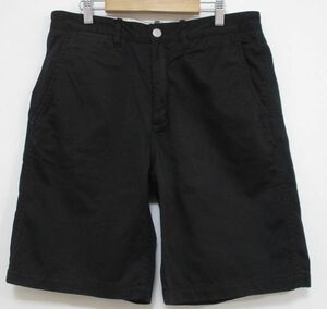 【SCHOTT】ショット◆チノショーツ ハーフパンツ(黒)◆W32