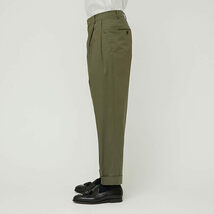 サイズ3 未使用品 :colon コロン 2out-Pleats Slacks - Cotton Twill Stretch CP22S-004 khaki カーキ スラックス 薄手 春夏 ツータック_画像3