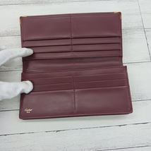 Cartier カルティエ 二つ折り長財布 ボルドー ワインレッド 箱付き _画像4