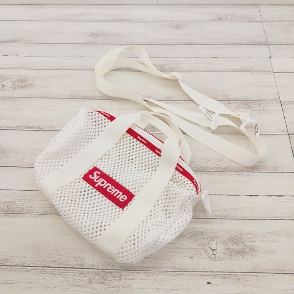 Supreme Mesh Mini Duffle Bag 23SS メッシュ ダッフルバッグ ホワイト ショルダーバッグ