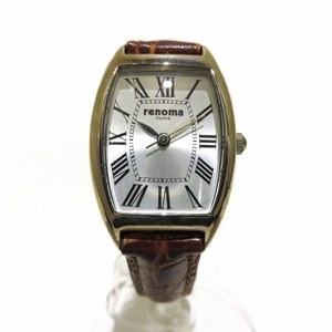 レノマ クォーツ Cal.1L32 シルバー文字盤 時計 腕時計 レディース☆0342