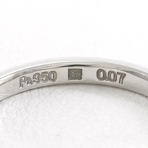 ブルーリバー PT950 リング 指輪 8号 ダイヤ 0.07 総重量約2.2g 中古 美品 送料無料☆0315_画像6