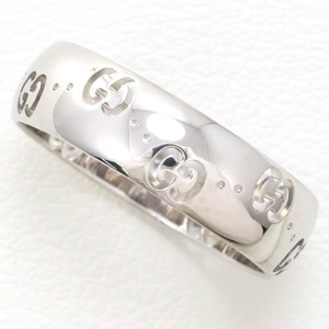 Значок Gucci K18WG Кольцо кольцо 17 Общий вес около 4,8 г использовал красивые товары бесплатная доставка ☆ 0202