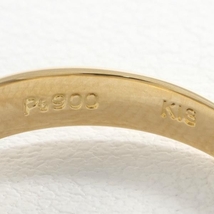 PT900 K18YG リング 指輪 10.5号 ダイヤ 0.19 総重量約3.1g 中古 美品 送料無料☆0204_画像6
