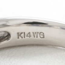 K14WG リング 指輪 12号 サファイア 0.91 ダイヤ 0.48 鑑別書 総重量約4.6g 中古 美品 送料無料☆0202_画像8