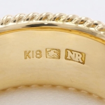 セイコージュエリー K18YG リング 指輪 12号 ダイヤ 総重量約9.6g 中古 美品 送料無料☆0202_画像6