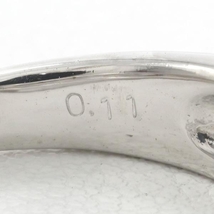 K18WG リング 指輪 11号 ダイヤ 0.11 総重量約5.1g 中古 美品 送料無料☆0315_画像7