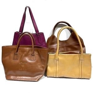 1 jpy ~ there is no highest bid Hirofu HIROFU brand bag handbag shoulder bag 4 point set *0303