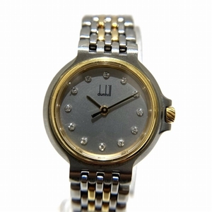  Dunhill Elite комбинированный цвет 12P diamond 25 25372 кварц часы наручные часы женский *0342