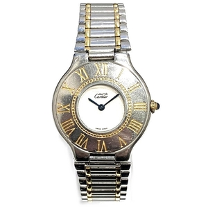 Картье должен 21 Vantian Quartz Watch Watch Boys ☆ 0316