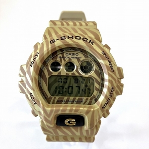  Casio G-SHOCK DW-6900ZB quartz Zebra camouflage -ju Gold clock wristwatch men's beautiful goods *0341