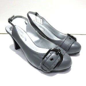 ロートレ・アモン パンプス サイズ38 グレー ブランド小物 靴 レディース☆0310
