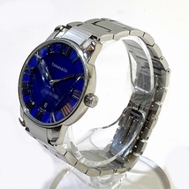 ティファニー アトラスドーム　デイト クォーツ ブルー文字盤 時計 腕時計 レディース☆0321_画像2