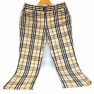  Burberry beige group check apparel bottoms lady's *0307