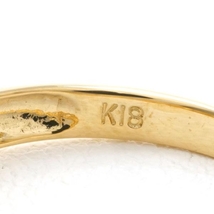 K18YG リング 指輪 11.5号 ブラウンダイヤ 0.30 総重量約2.3g 中古 美品 送料無料☆0315_画像6