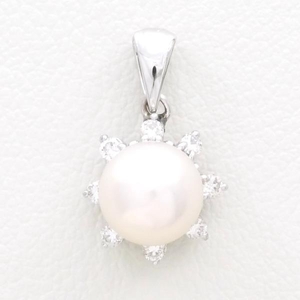 Tazaki Pearl K14WG Top Top Pearl Diamond 0,14 Общий вес около 1,4 г использовал красоту бесплатную доставку ☆ 0315