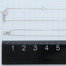 K10WG ネックレス ダイヤ 0.10 総重量約0.9g 約40cm 中古 美品 送料無料☆0315_画像5