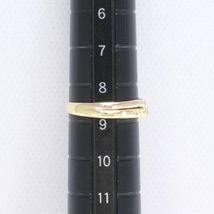 K18YGPG リング 指輪 8.5号 ダイヤ 0.10 総重量約1.7g 中古 美品 送料無料☆0315_画像5