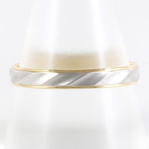 Mikimoto PT950 K18YG кольцо кольцо 21 номер полная масса примерно 2.8g б/у прекрасный товар бесплатная доставка *0315