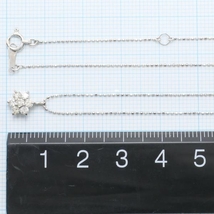 K18WG ネックレス ダイヤ 0.3 総重量約1.4g 約40cm 中古 美品 送料無料☆0315_画像4