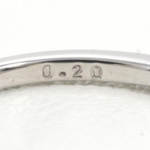 K18WG リング 指輪 8号 ダイヤ 0.20 総重量約1.4g 中古 美品 送料無料☆0315_画像7