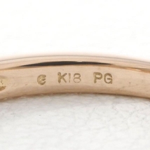 エステール K18PG リング 指輪 9号 ブラウンダイヤ 0.30 総重量約1.2g 中古 美品 送料無料☆0315_画像6