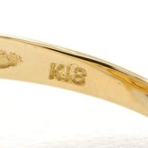 K18YG リング 指輪 13.5号 ダイヤ 0.07 総重量約3.7g 中古 美品 送料無料☆0315_画像6