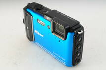 ★人気品★ Nikon ニコン COOLPIX クールピクス AW130 コンパクトデジタルカメラ 防水カメラ ブルー#281.60_画像3