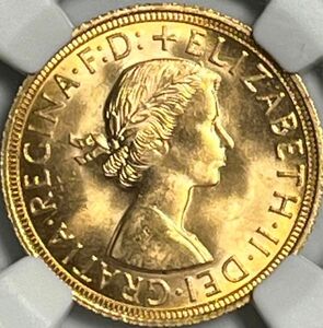 NGC イギリス 金貨 1ソブリン金貨 ロイヤルミント