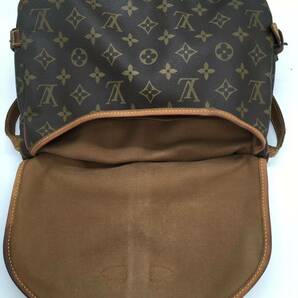 1円【LOUIS VUITTON 】ソミュール ルイヴィトン モノグラム ショルダーバッグ ブラウン バッグ レザー ヴィトンの画像10