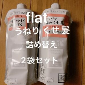 エッセンシャル flat モイスト&モイスト ヘアメンテナンストリートメント 340mlx2 詰め替え うねり くせ髪に 