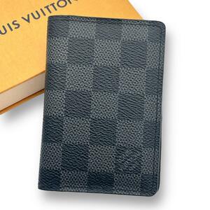 LOUIS VUITTON ルイヴィトン オーガナイザー ドゥ ポッシュ カードケース 名刺入れ ダミエ グラフィット グレー カード入れ