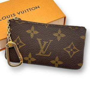 LOUIS VUITTON ルイヴィトン コインケース ポシェット クレ モノグラム 小銭入れ 小物 財布 ブラウン 茶 キーリング